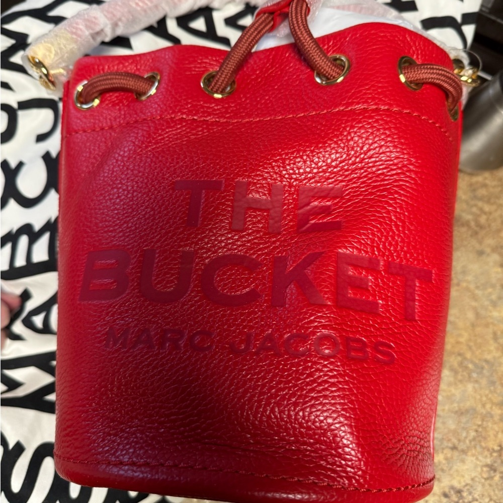 Marc Jacobs Bold Red Bucket Bag